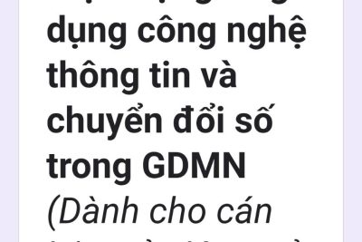 Nhà trường sinh hoạt chuyên đề kết hợp triển khai khảo sát thực trạng ứng dụng công nghệ thông tin và giáo dục hòa nhập trẻ khuyết tật