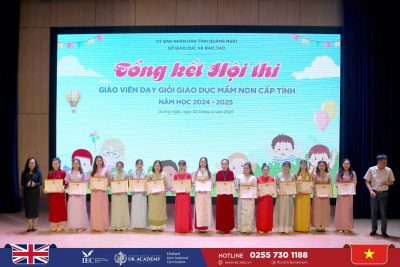 Kết quả nhà trường tham gia đạt được trong Hội thi “Giáo viên dạy giỏi” giáo dục  mầm non tỉnh Quảng Ngãi  năm học 2024 – 2025